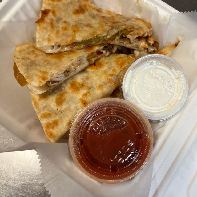 Buffalo Chicken Quesadilla.